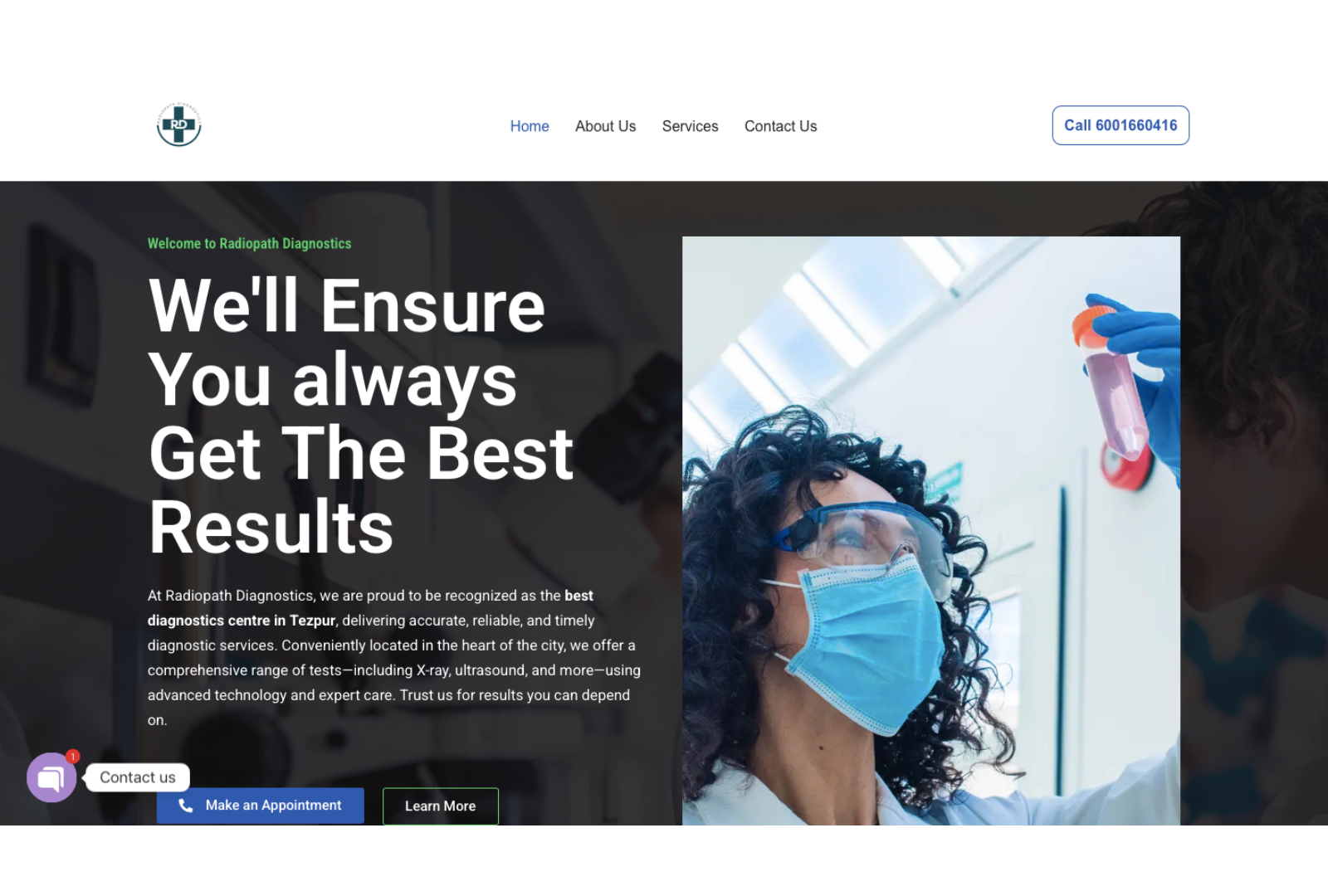RadioPath Diagnostics Website Demo