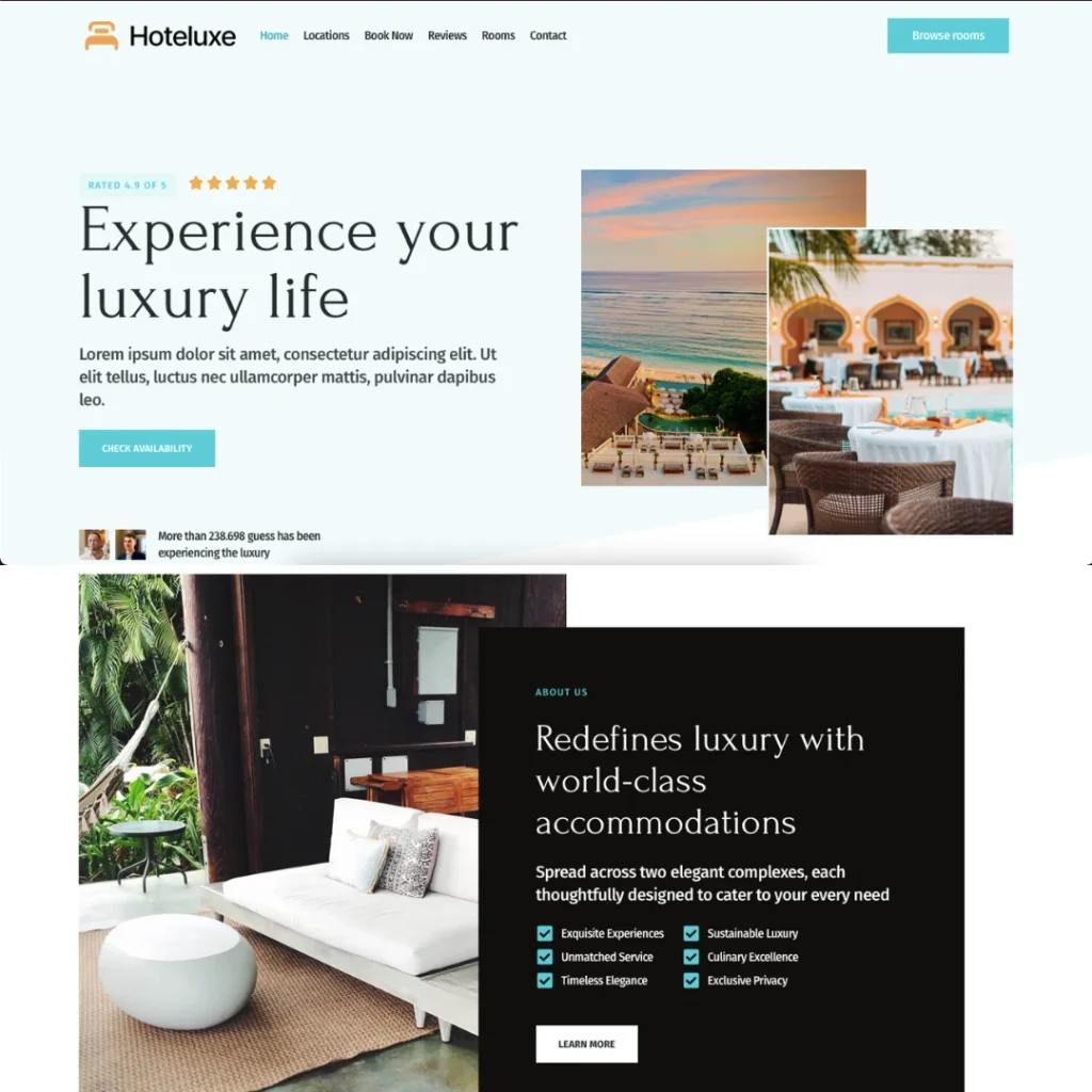 Web Design - Hotel Booking